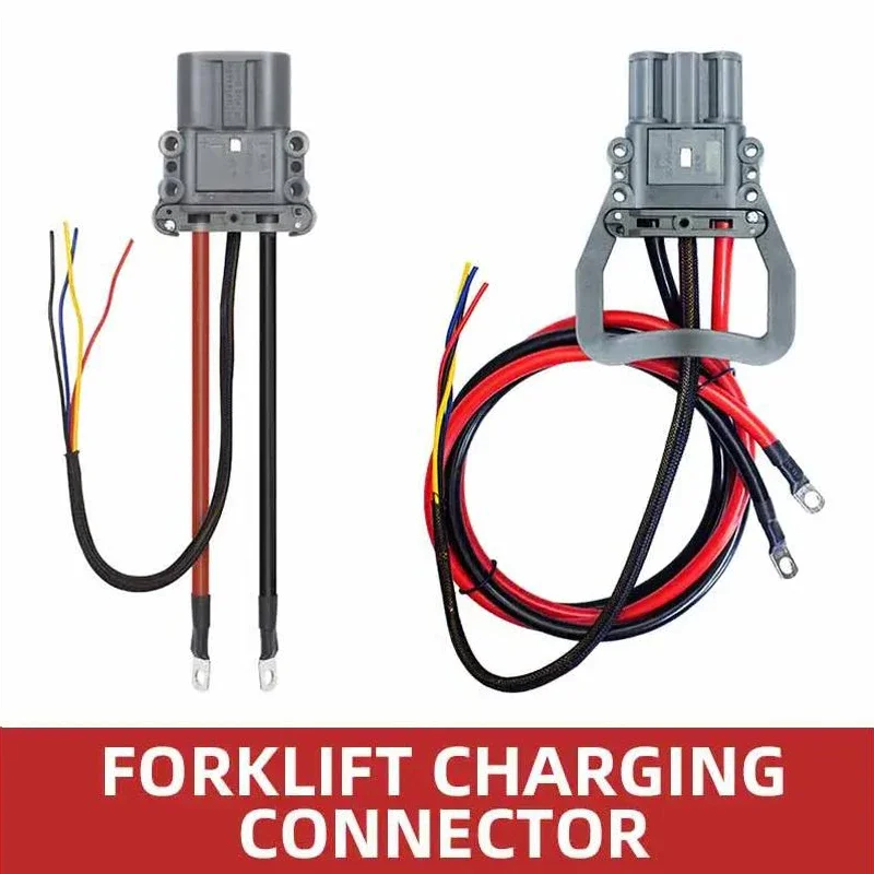 320A Electric Forklift Battery Charging Connector 80A 160A Male Female Charging Socket DC 150V Power Plug for Vehicles Gray
