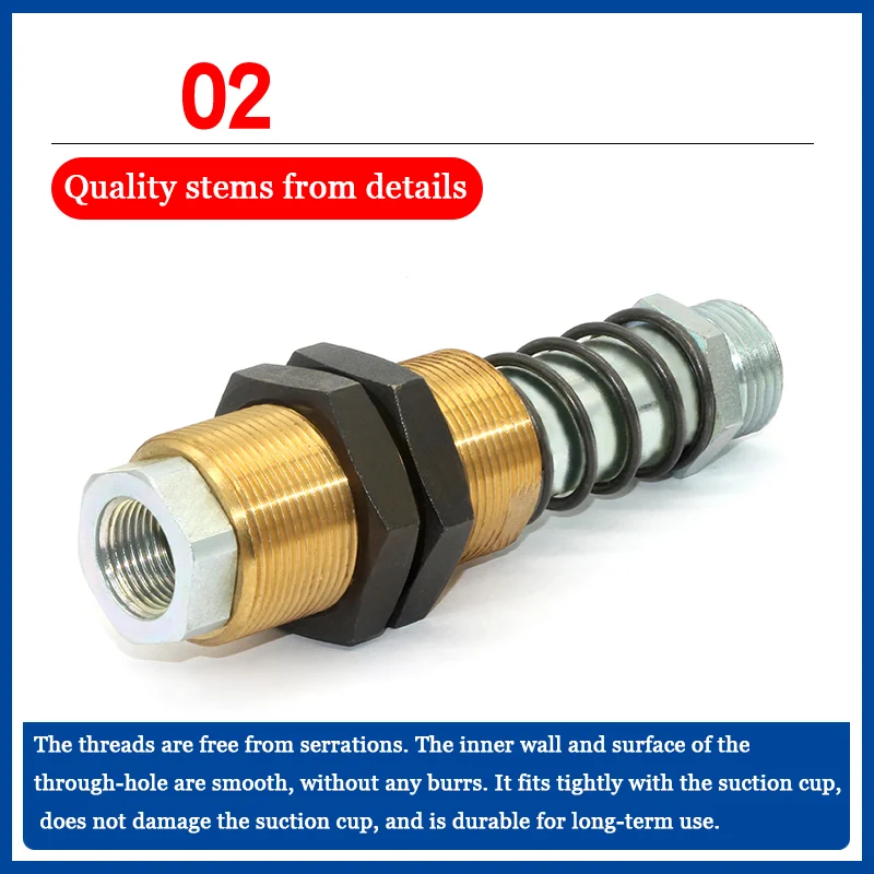 Support doré à ventouse pour Robot tampon, support robuste Fste-G1/2-Ag-25, M30 x 1.5