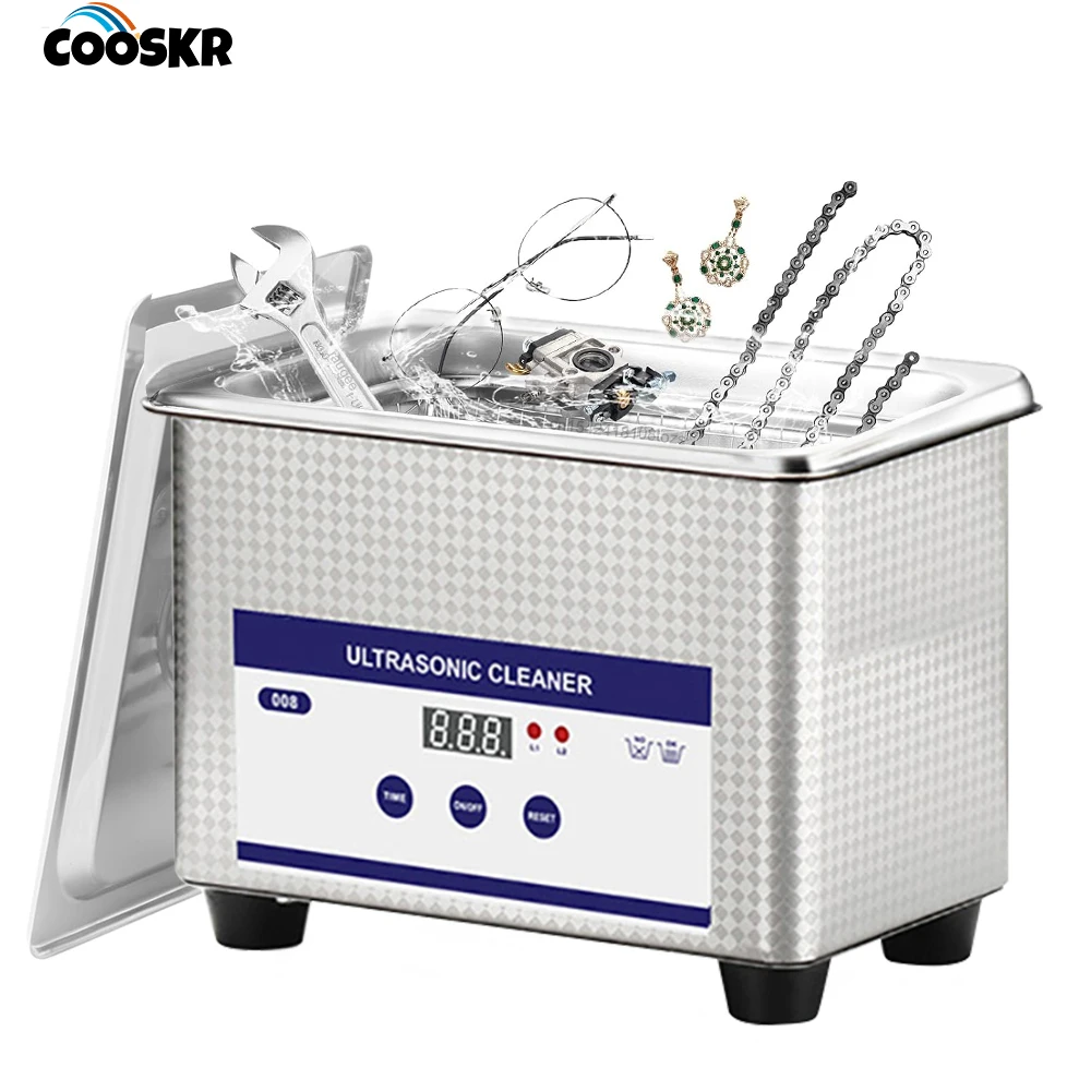 Ultrasonic Cleaner Glasses Cleaning Machine for Jewelry Watches Denture Tool Ultrasonic High Frequency Vibration Washing Bath