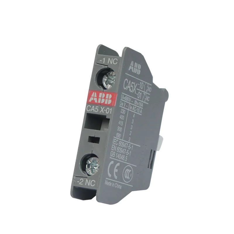 ABB AC contactor auxiliary contact annex CA5X-01 1NC CA5X-10 1NO CAL5X-11 1NO1NC CAL18X-11 1NO1NC Module