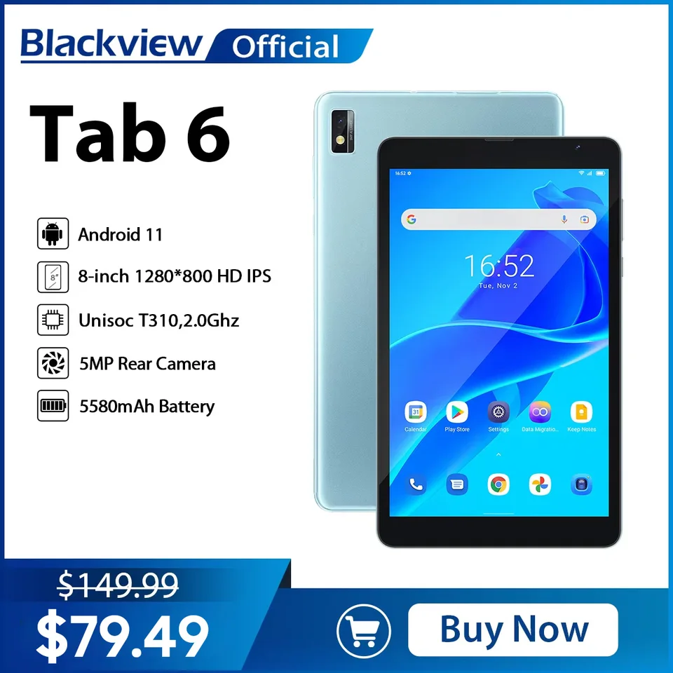 Blackview Tab 6 8-inch Tablet 3GB 32GB 4G LTE