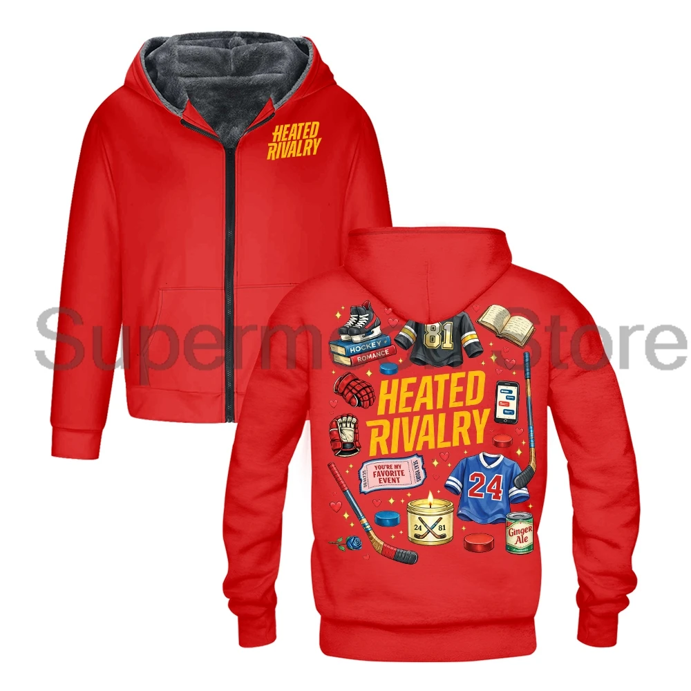 Hollander Rozanov Merch Heated Rivalry Outerwear Coat Unisex Long Sleeve Zip Up Hoodie Women Men Hooded Jacket Parkas