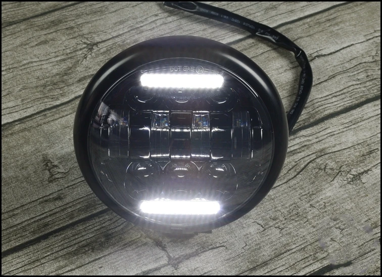 12V 5.75 Inch Retro Motorcycle 883 GV300S Refitting General Led Super Bright Headlight Turn Indicator