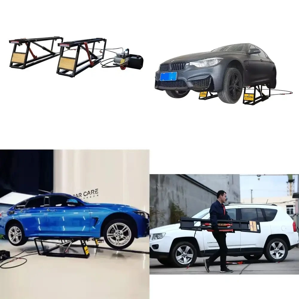 

For L750E CE Certified 3500kg Split Low Profile Mobile Hydraulic Electric Double Cylinder Scissor Portable Car Lift