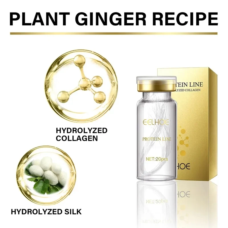 Gold White Deep penetrating bottle collagen, anti-aging essence hyaluronic acid protein line beauty products