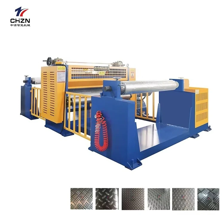 Professional 800-1600mm Width Steel Sheet Embossing Machine Customized Patterns for Manufacturing Plant Metal Plates Embossing