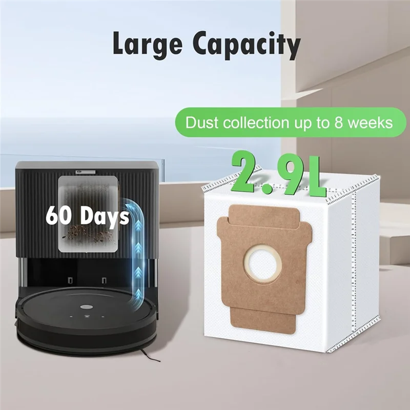 A05G-12PCS كيس لجميع الغبار ل اي روبوت رومبا 2 روبوت أساسي Q052/105 كومبو/بلس 405/Plus 505 كومبو ملحقات المكنسة الكهربائية