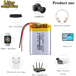 Polymer lithium ion battery 500MAH 3.7 V, 552535 CE FCC ROHS MSDS quality certification