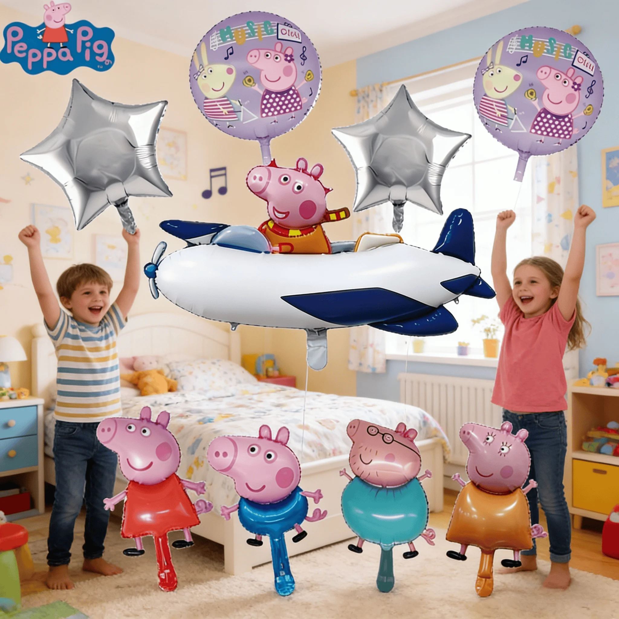Juguetes Peppa Pig Globo Sorpresa - Figura Y Accesorios Misteriosos 4 Temas