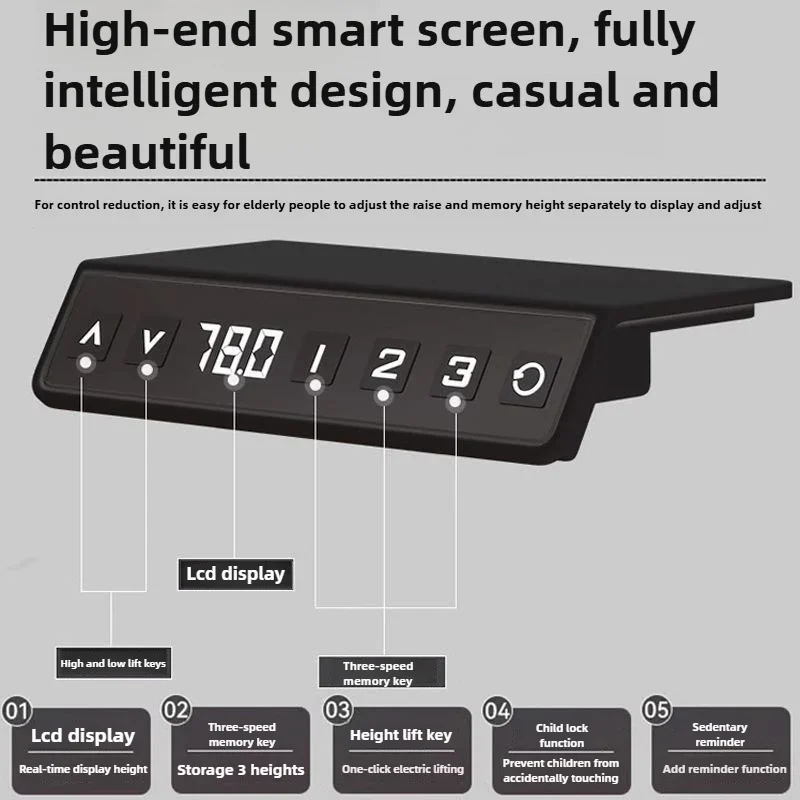 Standing Desk Adjustable Height Electric Stand Up Desk for Home Office Memory Height Setting Computer Workstation
