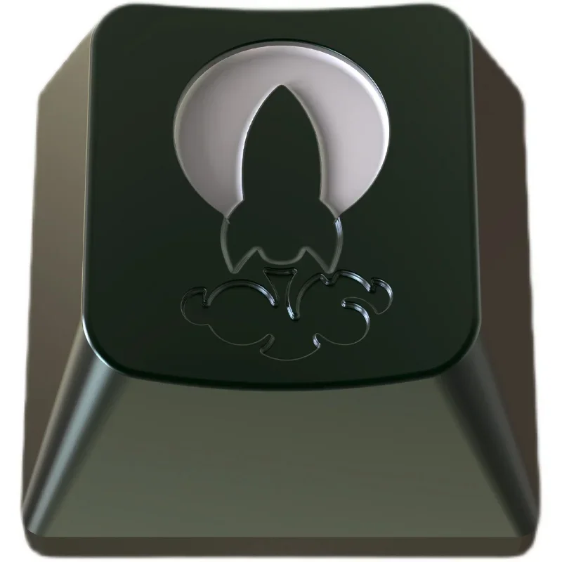 

Metal Keycaps Aluminum-Grand Tour Razzo Rocket Resin Filled Aluminum Metal Keycaps