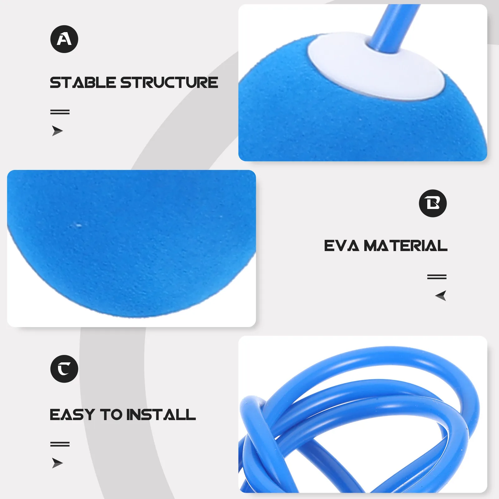 1Pair Skipping Rope Ball Cordless Fitness Accessory Solid Eva Weighted Ball for Agility Coordination Training Indoor Outdoor Use
