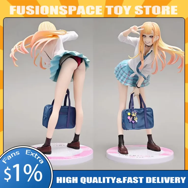 

21cm My Dress-Up Darling Anime Figure Marin Kitagawa Girl Pvc Action Figurine Kitakawa Marin Statue Collection Model Doll Toy