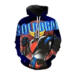 2023 nowa bluza z kapturem 3D bluza z nadrukiem Goldorak Anime Grendizer męska moda damska odzież uliczna Harajuku chłopiec dzieci ubrania