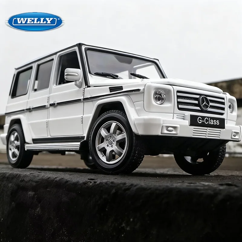 

WELLY 1:24 Mercedes-Benz G-CLASS G500 G65 Alloy Car Model Diecast Metal Off-road Vehicle Car Model High Simulation Kids Toy Gift