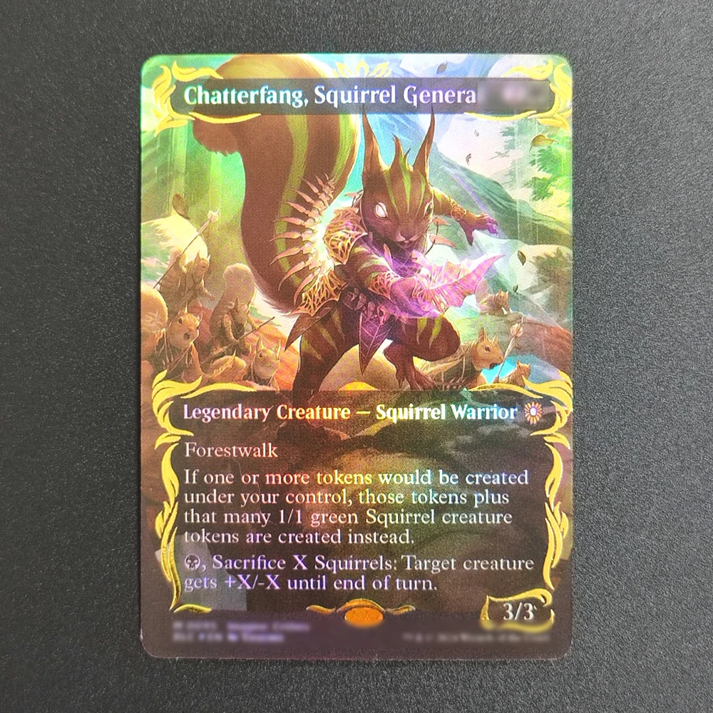 

Коллекционные карты Proxy TCG Magic: Chatterfang Squirrel Genera 0095 – Высококачественные игровые карты для настольных игр и торговли