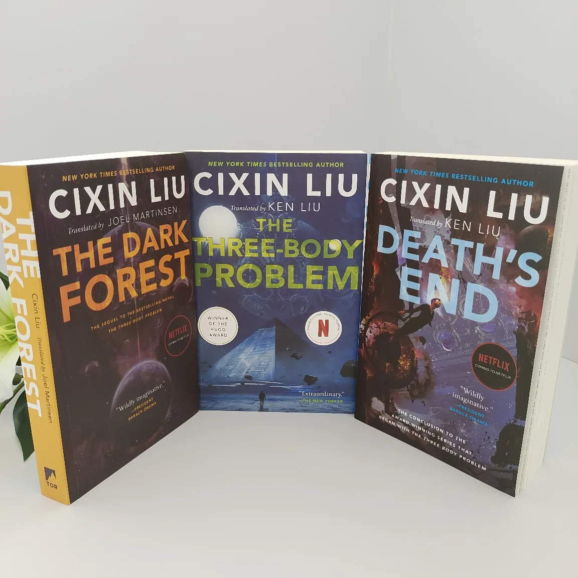 

The Three-Body Problem The Dark Forest, Death's End By Cixin Liu Hugo Award-Winning Epic Must-Have Hard Science Fiction for Fans