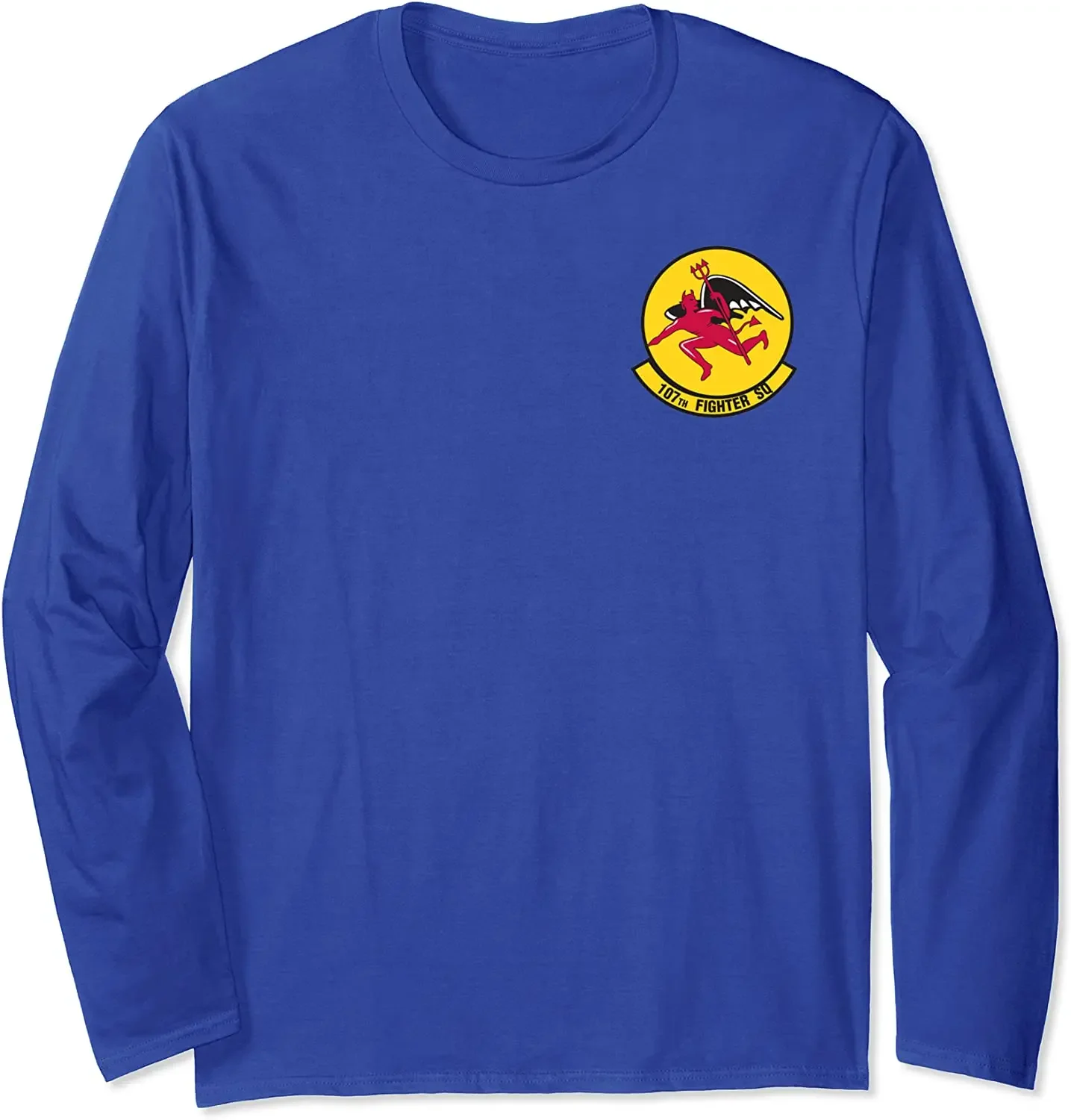 US Air Force A-10 Attack Aircraft 107th Fighter Squadron T-Shirt 100% Cotton O-Neck Long Sleeve Casual Mens T-shirt Size S-3XL