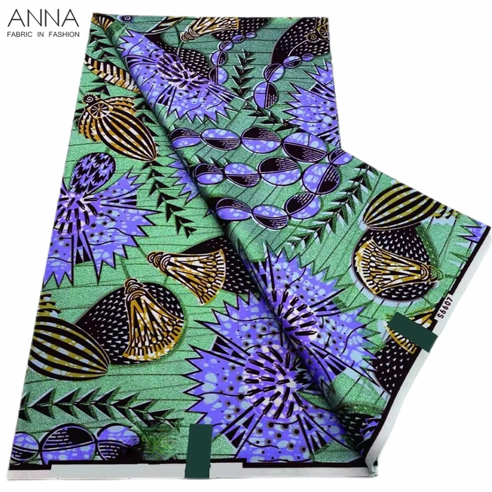 Grand Super 100% Cotton African Wax Fabric High Quality Ankara Wax Print Fabric 6yards Women Fabric For Sewing VLS-65