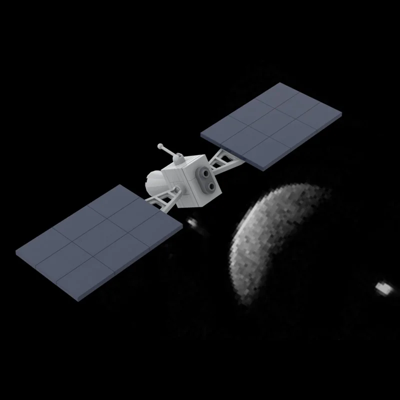 Model statku kosmicznego ASTER, klocki konstrukcyjne MOC, sprzęt wojenny, technologia modułowa, prezenty, zabawki dla dzieci do składania, zestaw na święta.