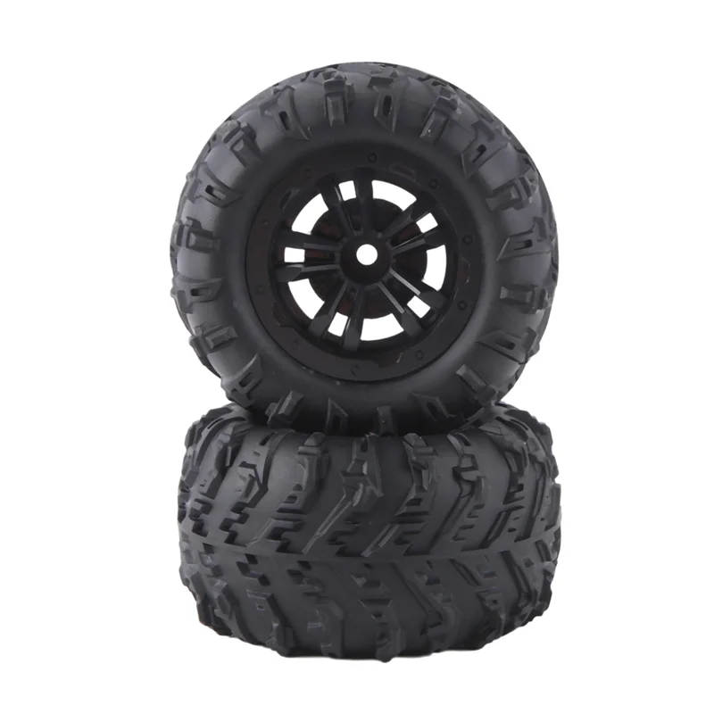 

JY-4PCS 6034 12Mmhex Skidproof Rubber Tire For SCY 16101 PRO 16102 PRO Upgrade 1/16 RC Monster Truck Wheel Parts Black