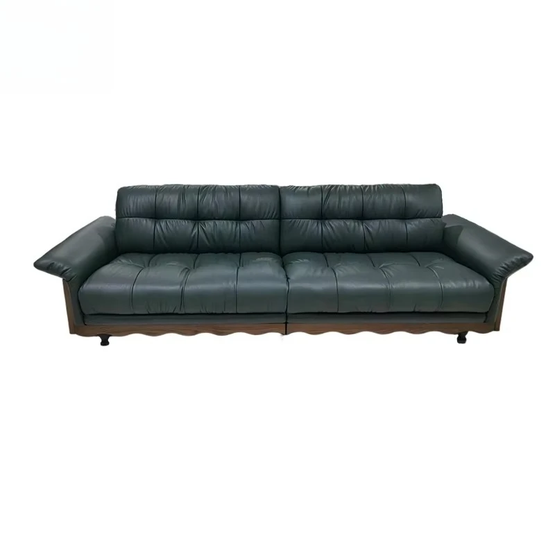 

Italian designer modern luxury leather sofa set, suitable for hotel showrooms, apartments and living rooms, sofa combination