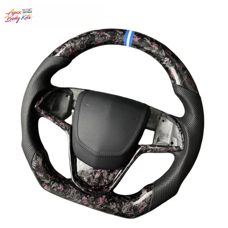 For Cadillac ATS ATSL Sport Flat Bottomed Carbon Fiber Upgrade and Customized Modification Steering Wheel