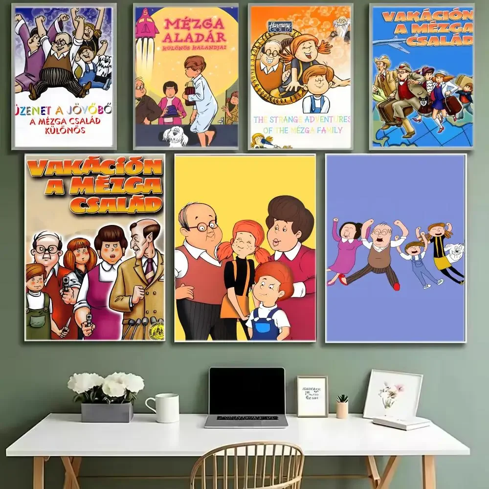 Cartoon Figure T-TheS MezgaS FamilyS Poster Iconic Poster Wall Art Print Poster Decorative Mural Home Decor Gift Unframed