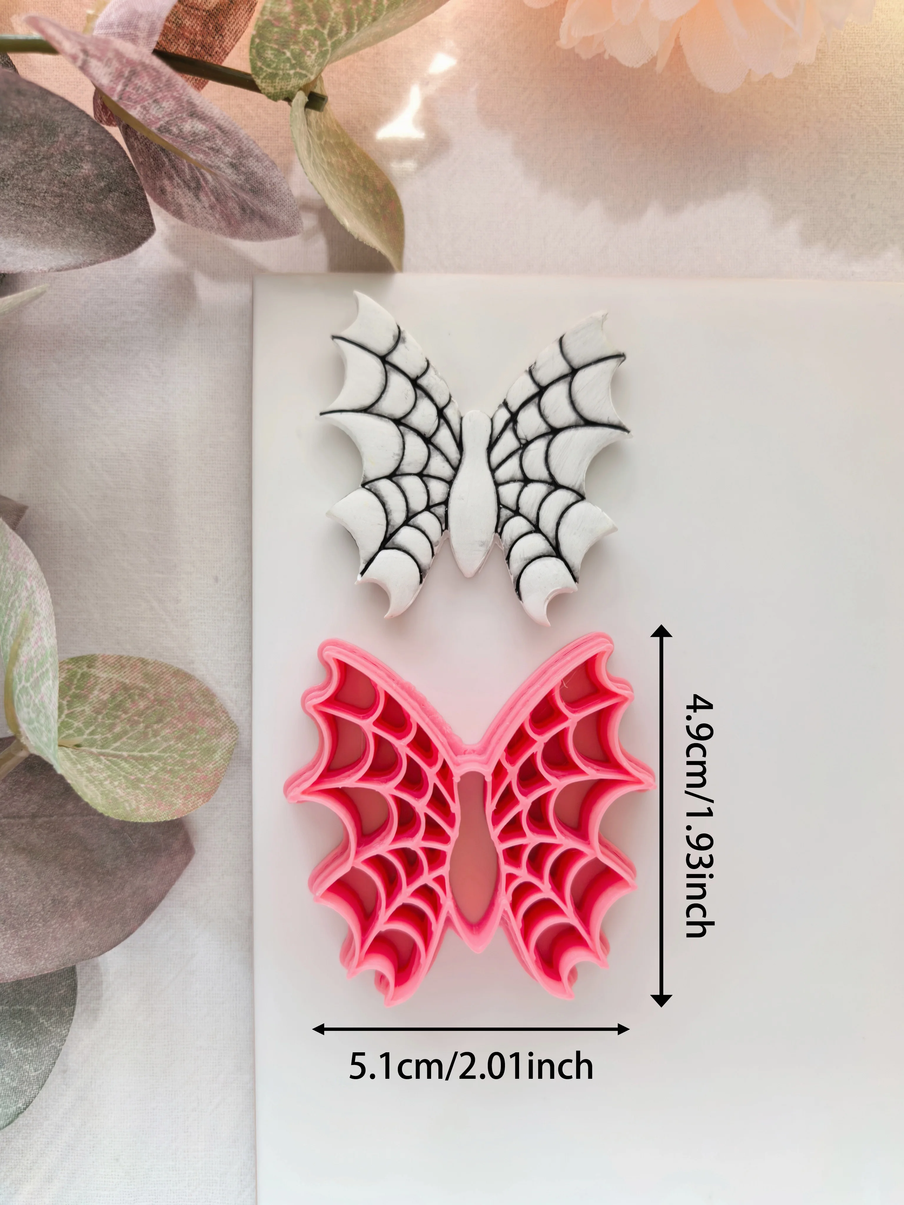 Halloween Serie Polymer Clay Cutter Bat Spider Web Cat Cross Coffin Shape Clay Cutting Dies, DIY Jewelry Making Tool For Earring view 6