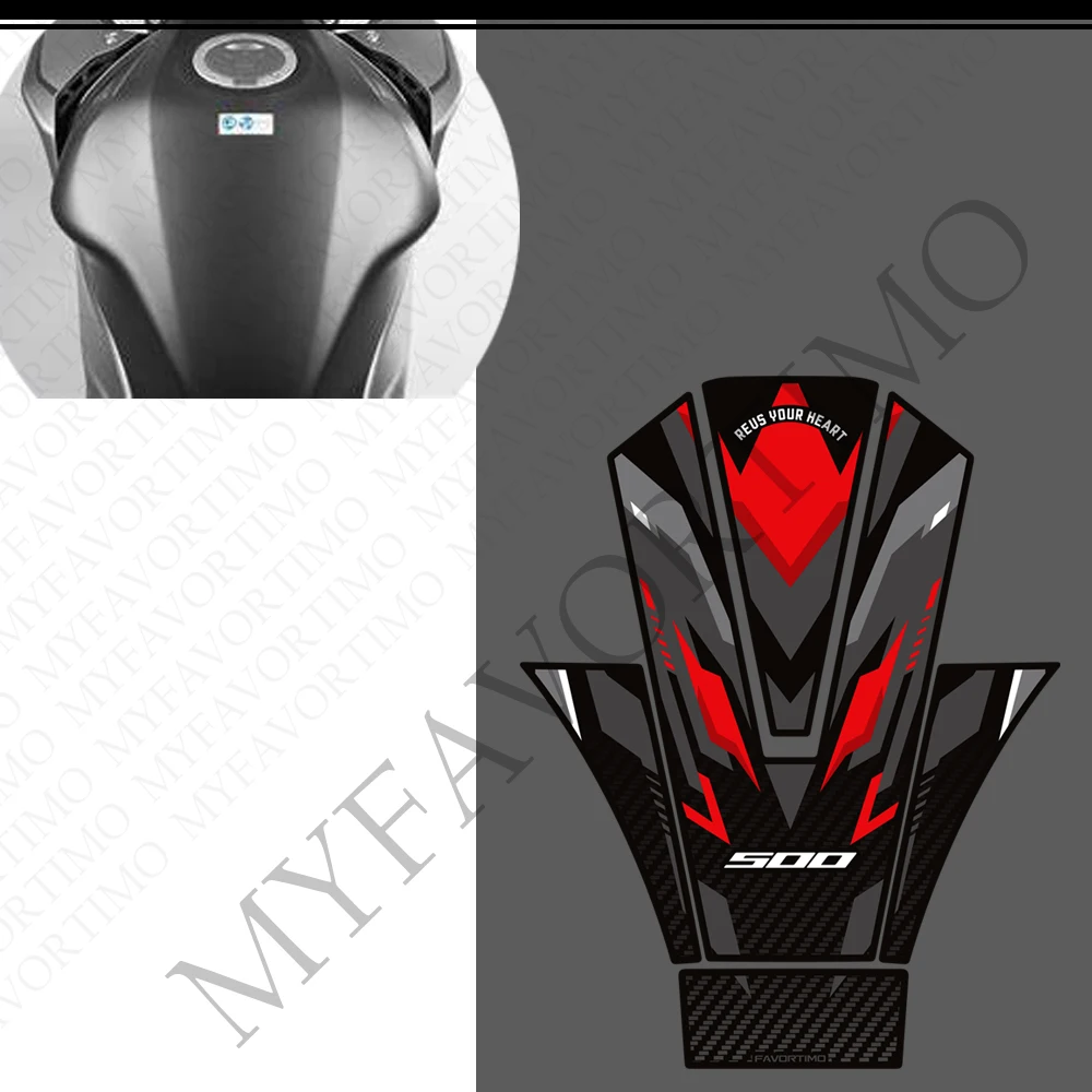 New Motorcycle For CB500 Hornet R CB500F CB500R CBR500R Tank Pad Cap Gas Fuel Oil Knee Protector Anti-slip Stickers Decals