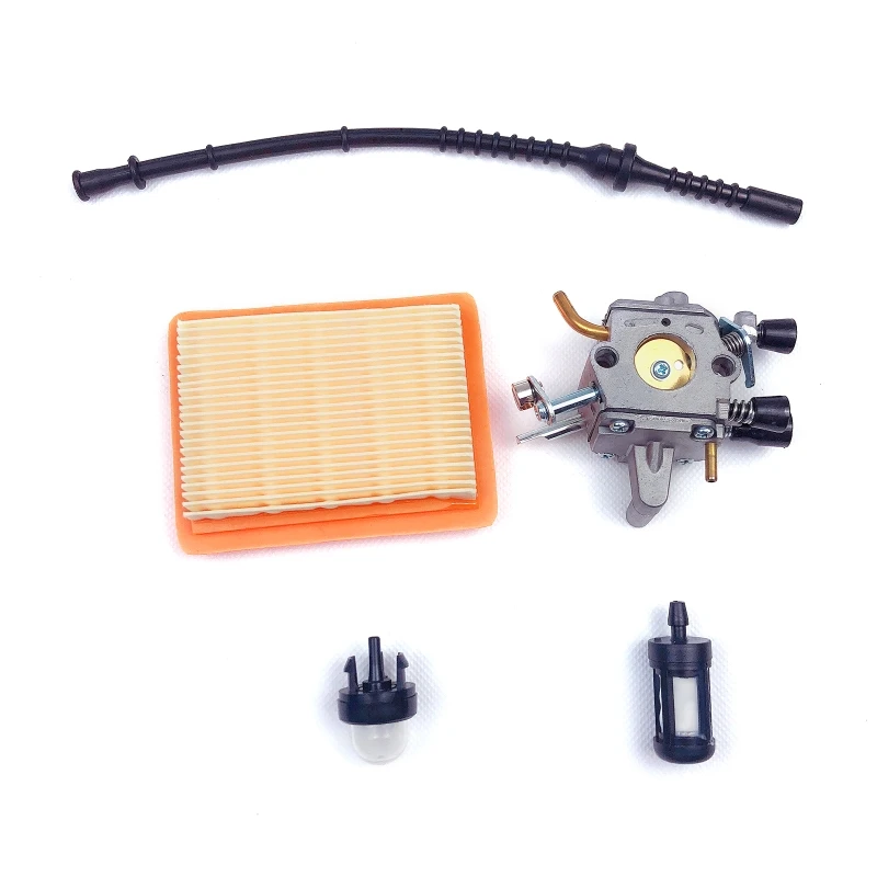 Kit carburador para stihl fs400 fs450 fs480 string trimmer escova cortador linha de combustível n58c