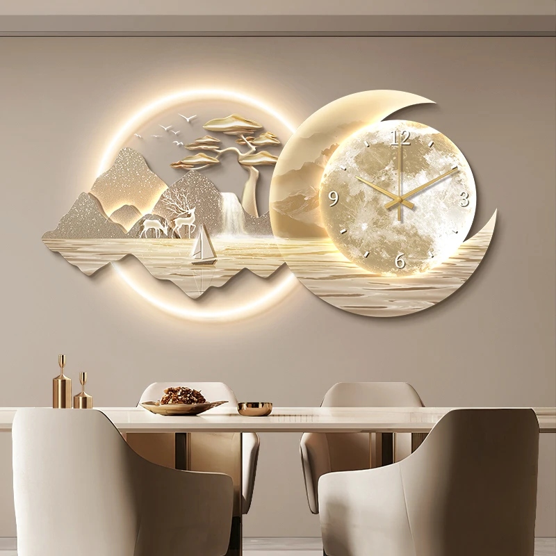 

Nordic Minimalist Wall Clocks Digital Living Room Interior Modern Aesthetic Design Wall Clocks Fashion Silent Reloj Decoration