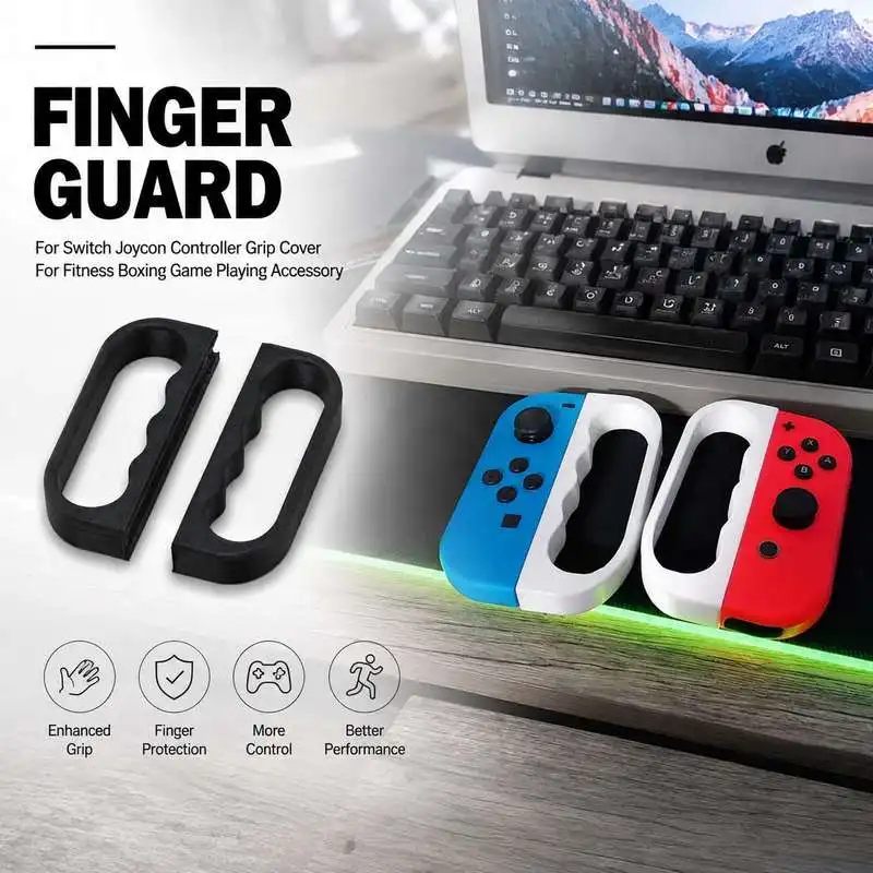 Finger Guard For Switch Joycon Controller Grip Cover For Fitness Boxing Game Playing Accessory