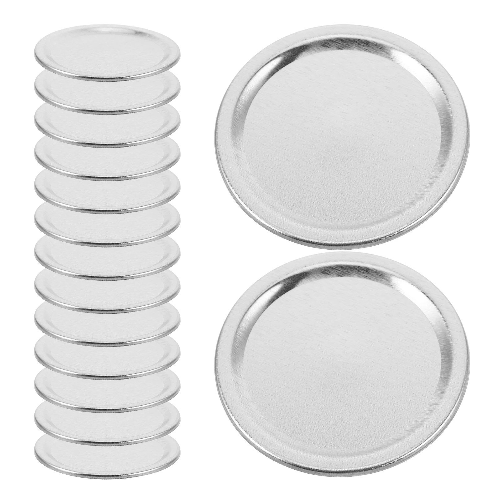 

50Pcs SplitType Canning Lids Tinplate Mason Jar Lids LeakProof Metal Covers For Easy Cleaning Replacement Food Storage
