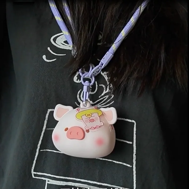 

New Geegee Lulu Pig Multi Functional Mobile Phone Lanyard Silicone Bag Headphone Bag Mobile Phone Hanging Rope Surrounding Gift