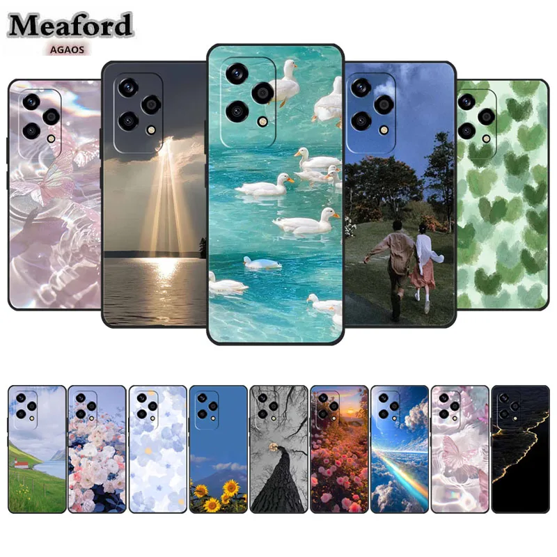 Phone Case for Honor 200 Lite Luxury Soft Shell Coque Bumper for Huawei Honor 200 pro Silicone Back Cover Fashion Lovely Case