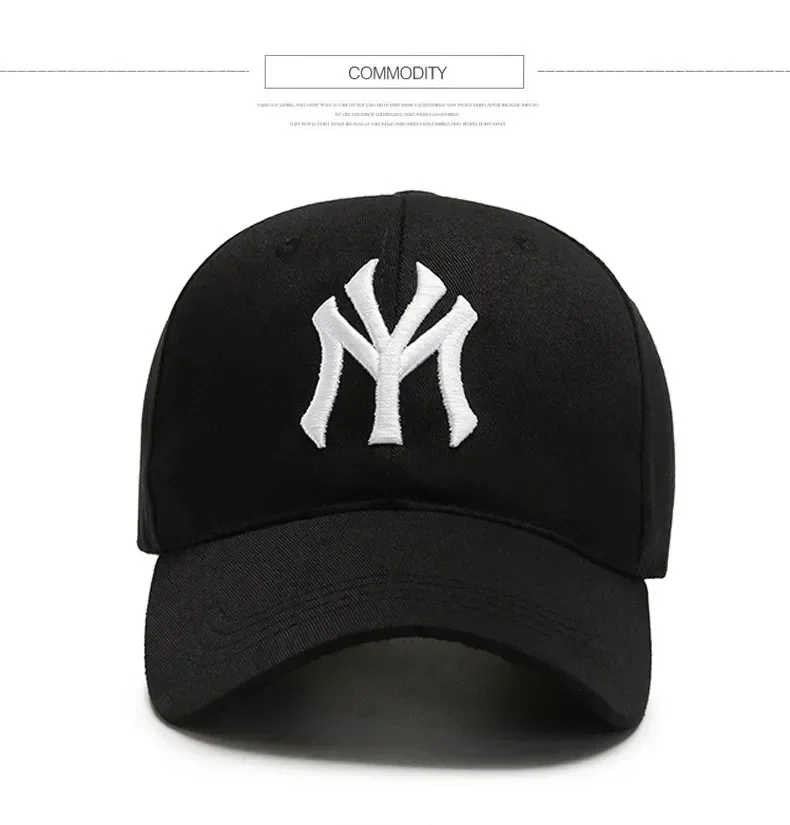 Unique Embroidered Fashion Letter Baseball Cap with Adjustable Sun Visor for Men and Women Outdoors