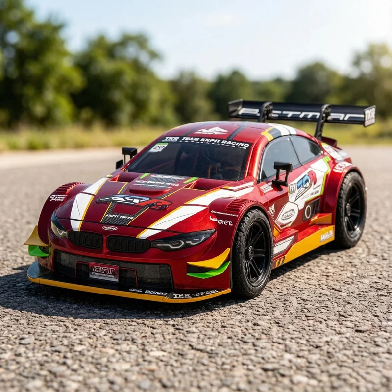 New 1/8 KKPIT Remote Control Electric 4WD Flat Running Drift Suzaku ZQR Chixiao 360mm Frame Version RC Racing Rally Car KRL-RS
