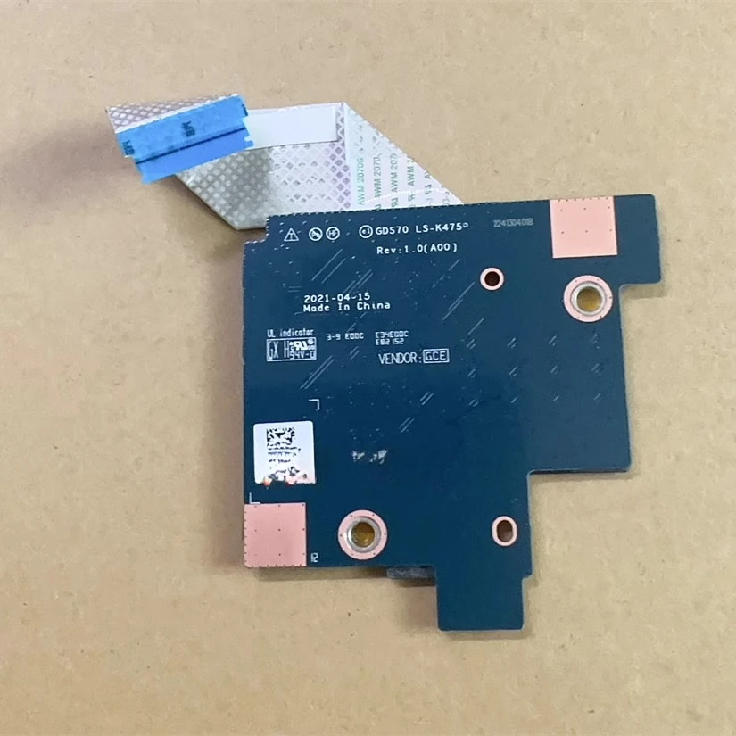 For DELL X17 R1 R2 keyboard small board, keyboard adapter board with cable GDS70 LS-K475P