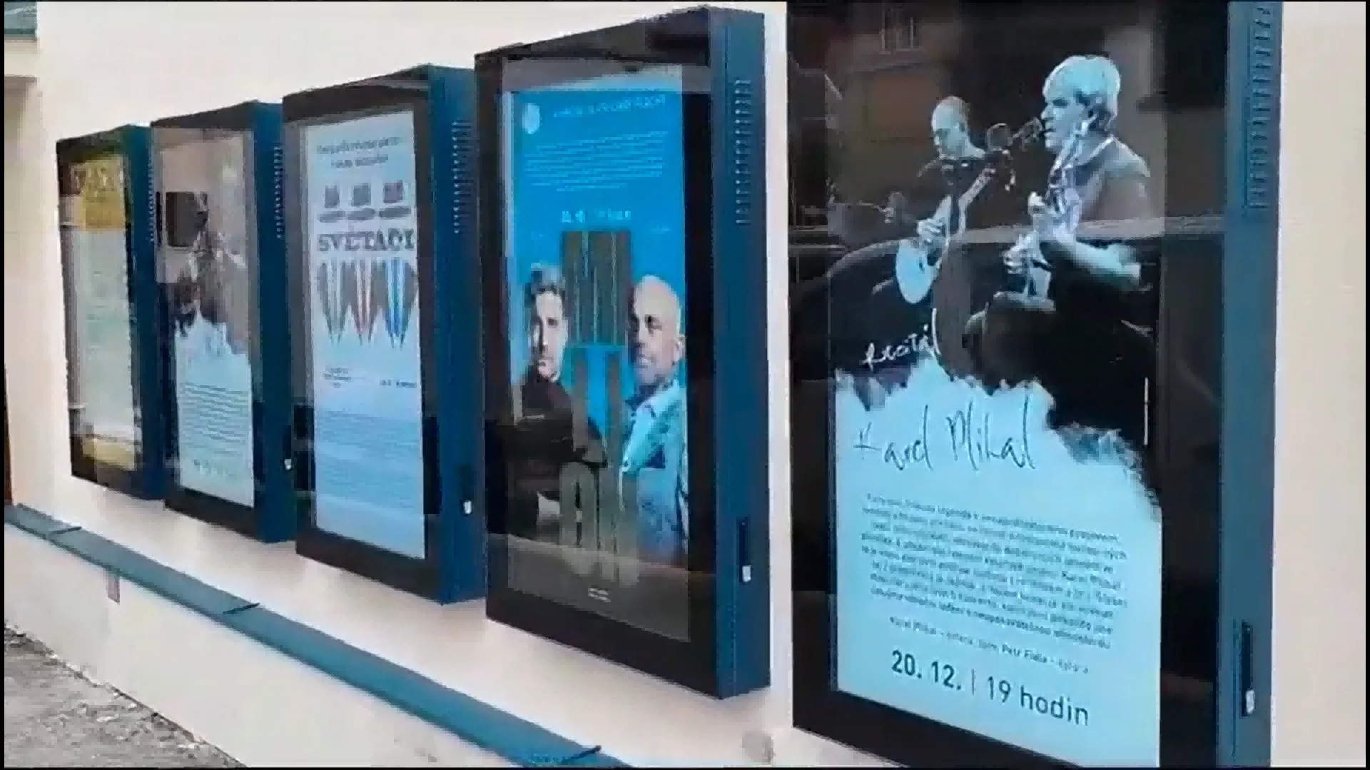 Reproductor multimedia de tótem publicitario inteligente montado en la pared para exteriores, señalización Digital LED, exhibiciones, tiendas minoristas, quiosco educativo, señalización LCD