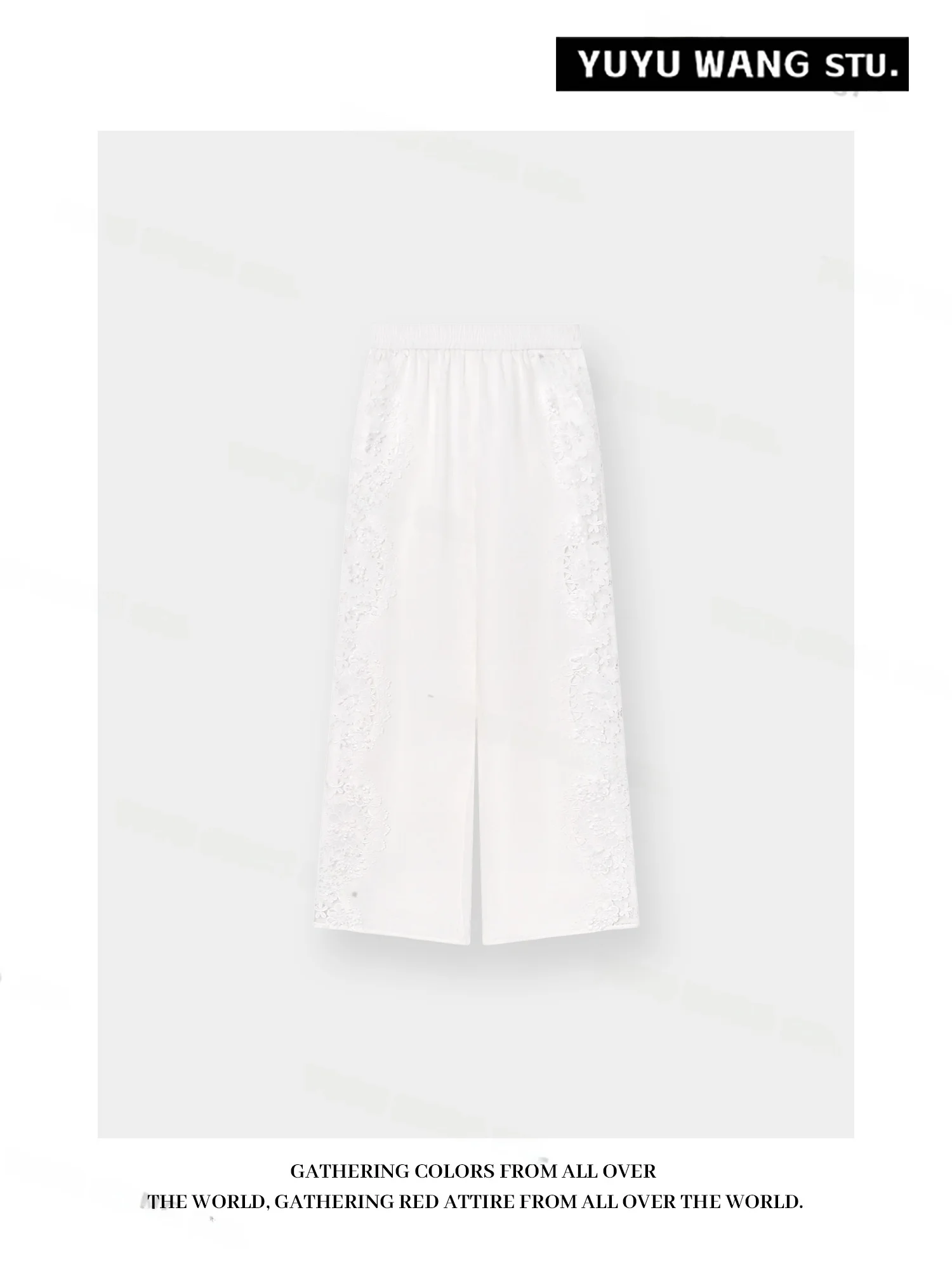 

Брюки YUYU WANG из белого льна с широкими штанинами, женские, в стиле ретро, прямые, из хлопка и льна, повседневные, с эластичным поясом