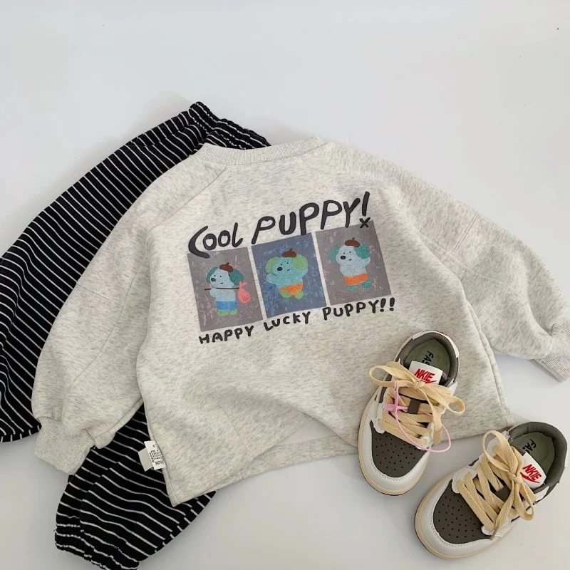 

Kids Sweatshirts Cartoon Long Sleeve Pullover for Boys 2026 Spring Autumn Girls Outfits Toddler Tops Cartoon Baby Outerwear