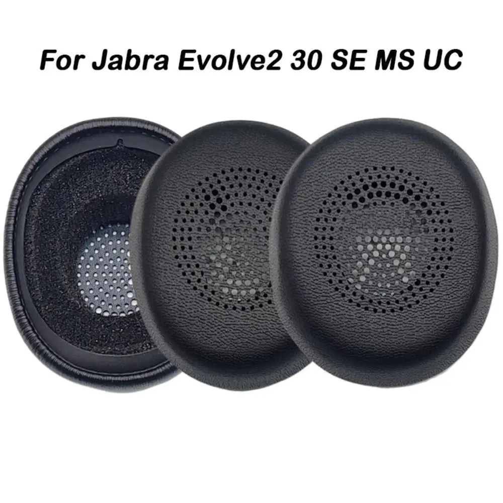 2Pcs Foam Sponge Ear Pads Headset Earmuff Replacement Ear Cushion Accessories Repair Parts for Jabra Evolve2 30 SE MS UC