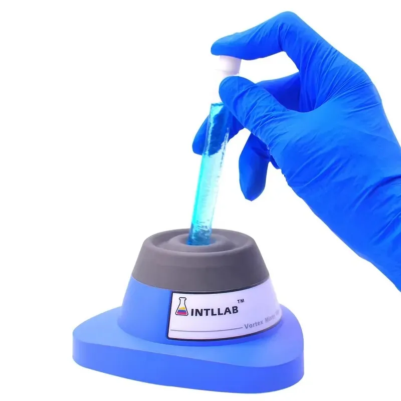 INTLLAB AC 100-240V Quiet Mixer Electric Resin Paint Stirrer Adjustable Speed Mini Benchtop Craft Project Tool