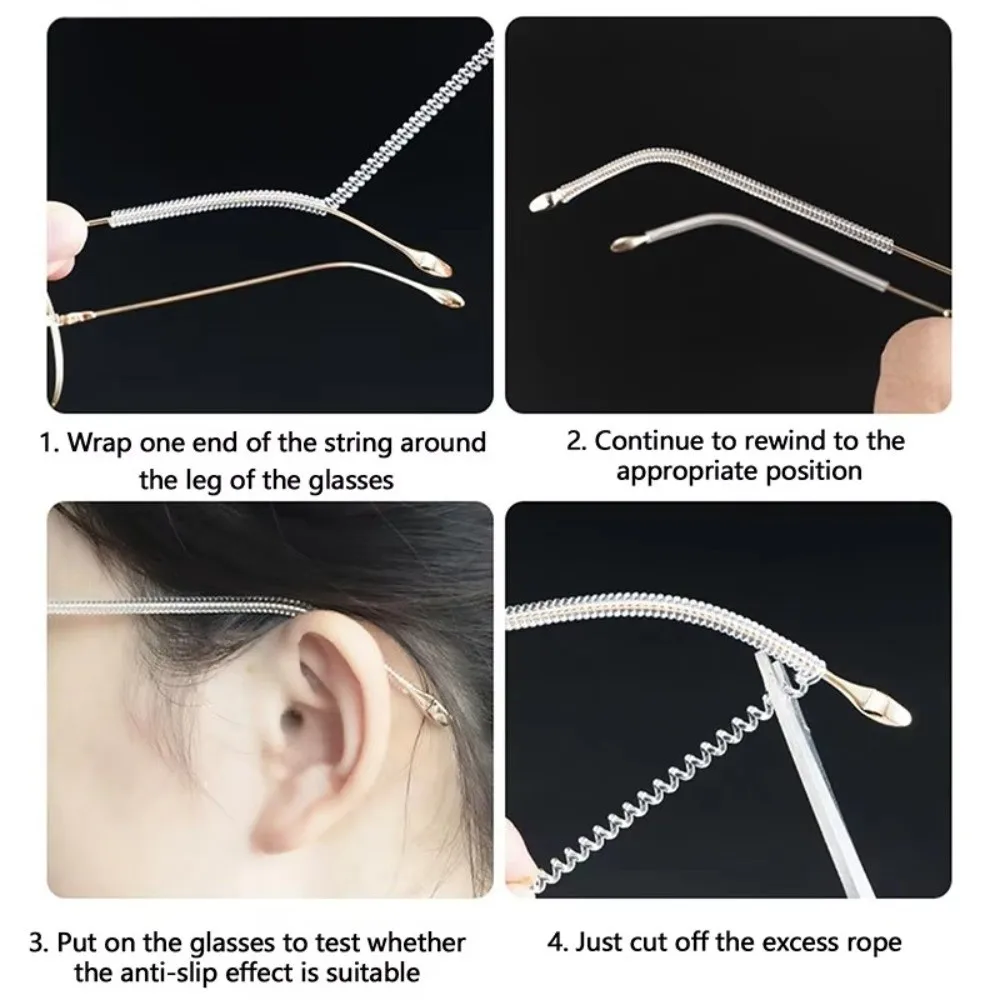 

1PC Anti Slip Ear Hook Eyeglass Temple Tip Holder Frame Grips Earphone Holder Anti-slip Sleeves Prevent Falling Off Secure Fit