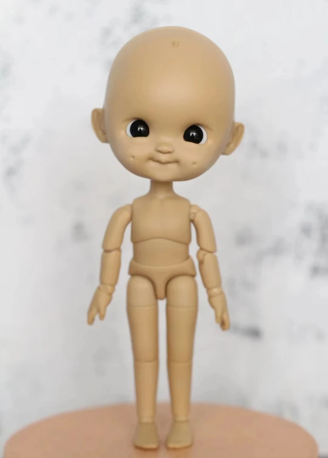 2024 New STODOLL Original  12 Points  Muscle Resin Doll Head No Makeup Single Head Sleeping Egg Single Doll Head 14cm Naked Baby