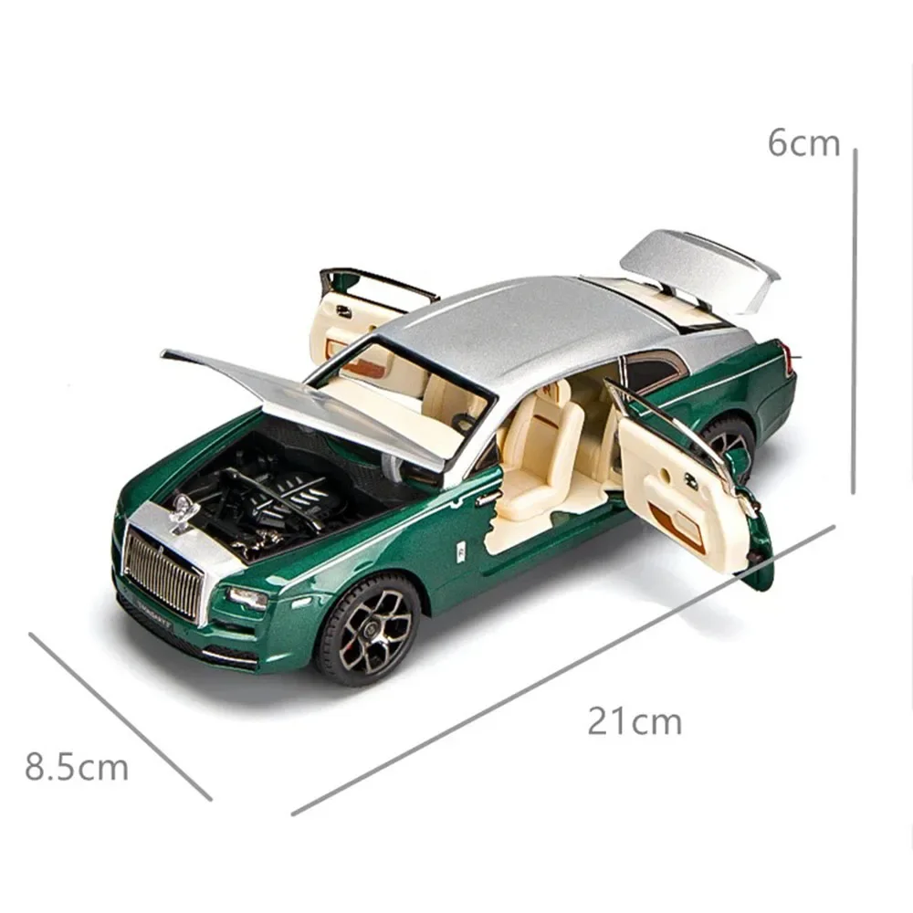 1:22 Honda NA1 Rolls Royce Wraith voitures jouets modèles miniatures portes ouvertes tirer arrière véhicule lumière son modèle garçons cadeaux parfaits