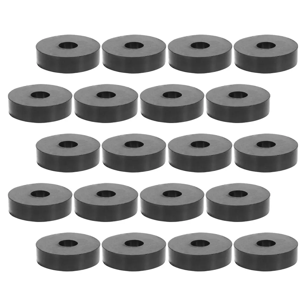

Anti Vibration Rubber Washer Flat Heavy Duty Shock Absorbing Soundproof Black Resistant Wear AC Units Mechanical Bushing Spacer
