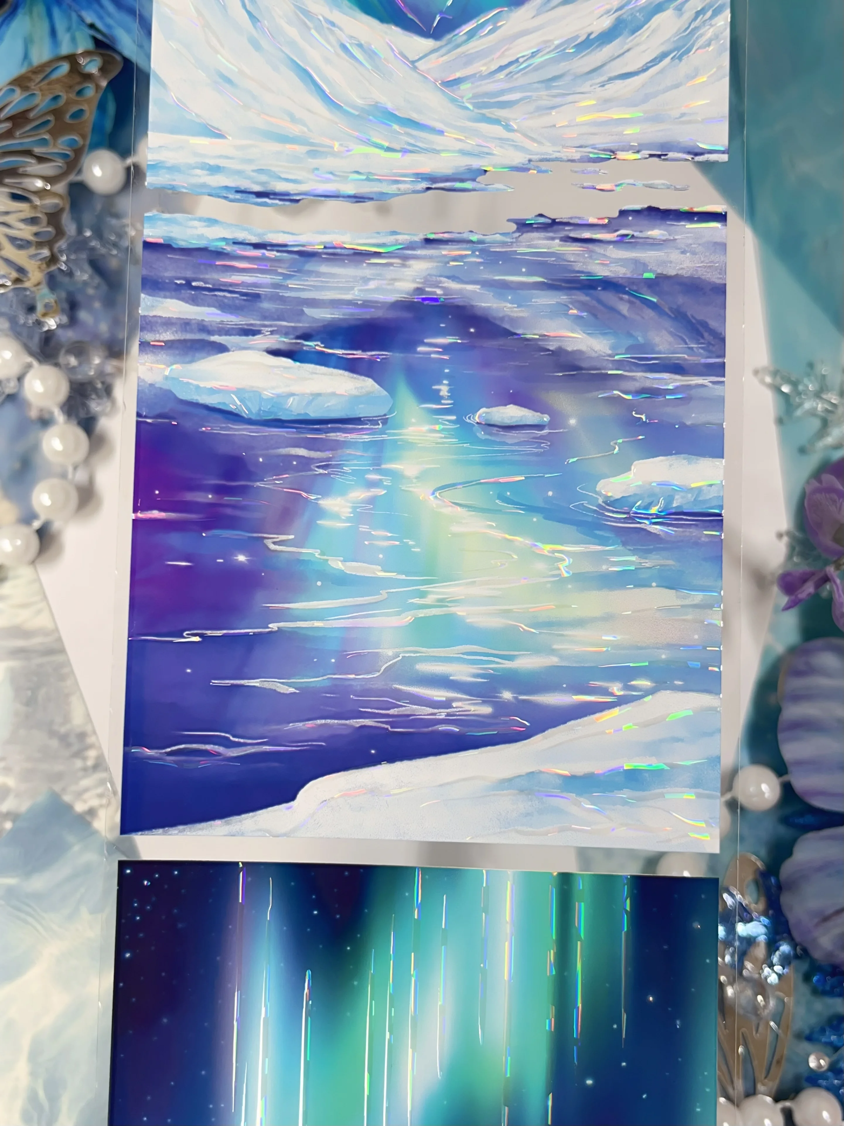 

Удивительный мир Авроры, блестящая оболочка, ПЭТ-ленты, принадлежности для рукоделия, сделай сам, скрапбукинг, изготовление карт, декоративная наклейка с планом