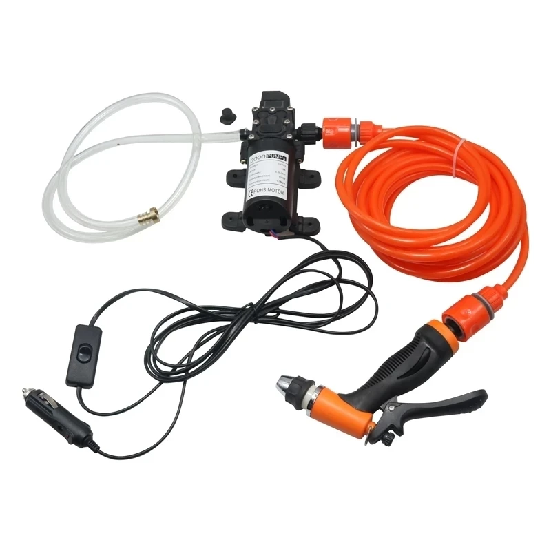 Car Wash 12V Car Washer Gun Pump High Pressure Cleaner Car Care Portable Washing Machine Electric Cleaning Auto Device Set 4.6